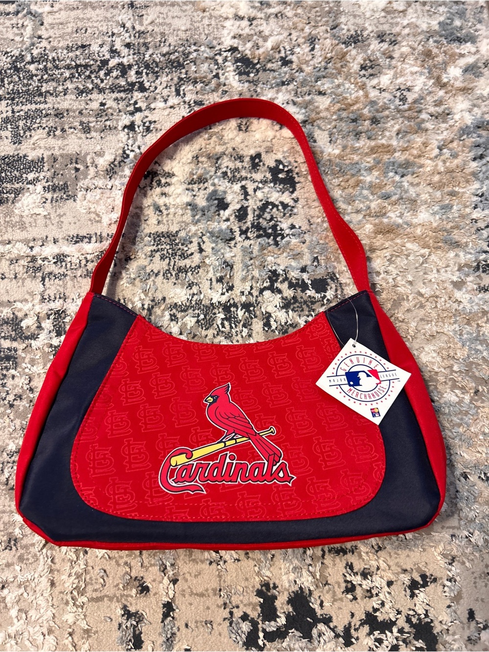 OFFICIAL CARDINALS Red & Navy Shoulder Bag